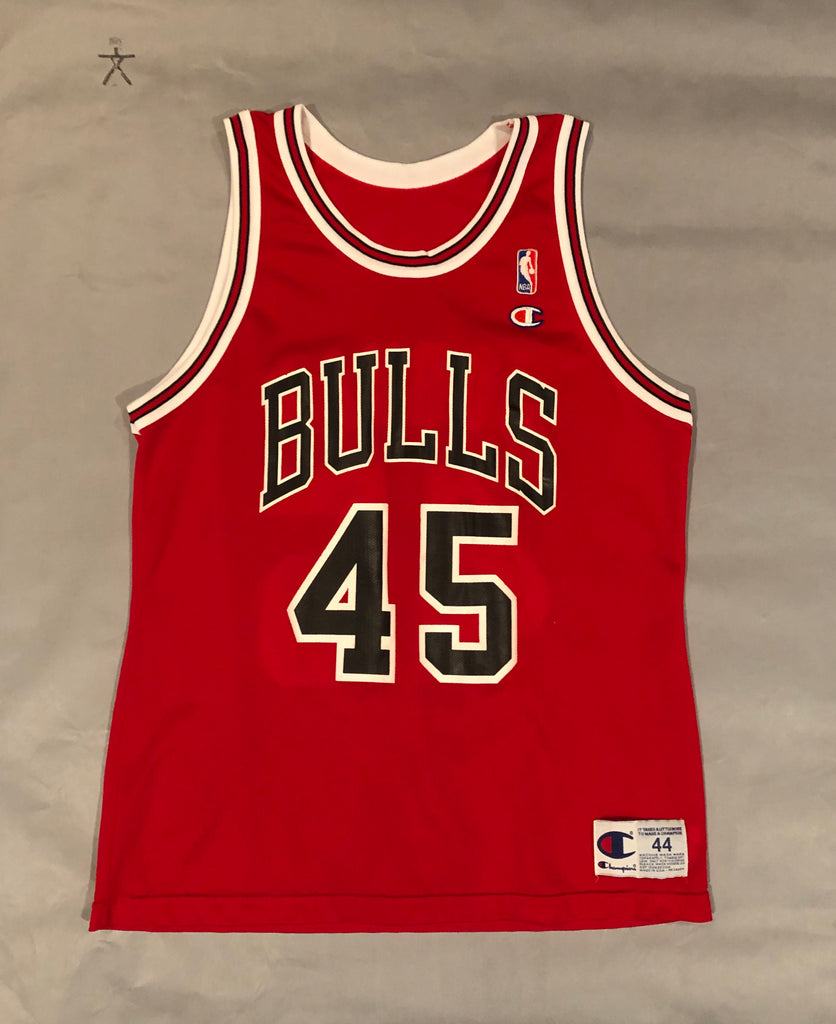 Vintage Chicago Bulls Champion Michael Jordan Jersey Size 44