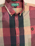Vintage Button Up Flannel Knights of Round Table